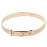 9ct Yellow Gold Patterned Expanding Bangle