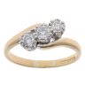 18ct Yellow Gold 0.40ct Brilliant Cut Diamond Trilogy Ring