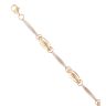9ct Yellow and White Gold Fancy Bracelet 7"