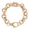 9ct Yellow Gold Cubic Zirconia Patterned Bracelet 8"