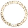9ct Yellow Gold Curb Bracelet 8.5"