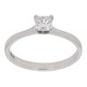 Platinum 0.45ct Princess Cut Diamond Solitaire Ring