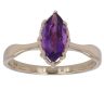9ct Yellow Gold Amethyst Solitaire Ring