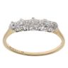 18ct Yellow Gold 0.45ct Brilliant Cut Diamond Five Stone Ring