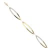 9ct Yellow Gold 0.25ct Brilliant Cut Diamond Fancy Bracelet 7.5"