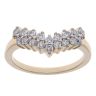 9ct Yellow Gold 0.40ct Brilliant Cut Lab Grown Diamond Two Row Wishbone Ring
