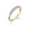 9ct Yellow Gold 0.15ct Natural Diamond Two Row Wedding Band