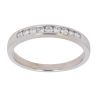 18ct White Gold 0.25ct Brilliant Cut Diamond Half Eternity Ring