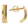 22ct Yellow Gold Patterned Stud Earrings