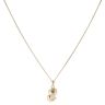 9ct Yellow Gold 0.02ct Diamond Joined Heart Pendant and Chain 18"