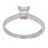 Platinum 0.52ct Princess Cut Diamond Solitaire Ring