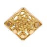 22ct Yellow Gold Patterned Rhombus Nose Stud