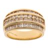 18ct Yellow Gold 1.25ct Princess And Baguette Cut Diamond Fancy Ring