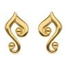 22ct Yellow Gold Musical Note Stud Earrings