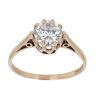 9ct Yellow Gold Cubic Zirconia Solitaire Ring