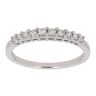 18ct White Gold 0.25ct Brilliant Cut Diamond Half Eternity Ring