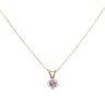 18ct Yellow Gold 0.55ct Brilliant Cut Diamond Solitaire Pendant And Chain 18"
