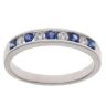 18ct White Gold 0.20ct Diamond And Sapphire Ring