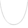 Silver Double Curb Chain 16"