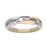 14ct Yellow and White Gold Cubic Zirconia Ring