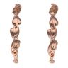 9ct Yellow and Rose Gold Tree Of Life Clogau Hoop Earrings