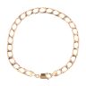 9ct Yellow Gold Square Curb Bracelet 8"