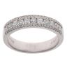 18ct White Gold 0.65ct Brilliant And Princess Cut Diamond Fancy Ring