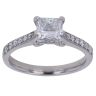 Platinum 1.40ct Princess and Brilliant Cut Lab Grown Diamond Solitaire Ring