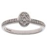 9ct White Gold 0.20ct Brilliant Cut Diamond Cluster Ring