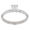 Platinum 0.50ct Emerald Cut Diamond Solitaire Ring
