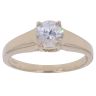 9ct Yellow Gold Cubic Zirconia Solitaire Ring