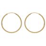 22ct Yellow Gold Dot Cut Hoop Earrings