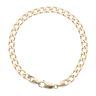 9ct Yellow Gold Curb Bracelet 7.5"