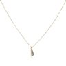 18ct Yellow and White Gold 0.10ct Diamond Pendant and Chain 16"