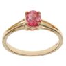 18ct Yellow Gold Pink Gemstone Single Stone Ring