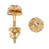 22ct Yellow Gold Floral Dome Earrings
