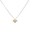 18ct Yellow Gold 0.07ct Brilliant Cut Diamond Fancy Pendant And Chain 20"