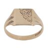 9ct Yellow Gold Patterned Signet Ring