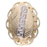 14ct Yellow And White Gold Greek Key Ring