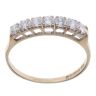 9ct Yellow Gold Cubic Zirconia Half Eternity Ring
