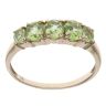 9ct Yellow Gold Peridot Five Stone Ring