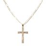 9ct Yellow Gold Crucifix Pendant And Chain 20"