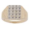 9ct Yellow And White Gold 0.10ct Diamond Signet Ring