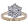 18ct Yellow Gold 1.00ct Brilliant Cut Diamond Cluster Ring
