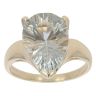 9ct Yellow Gold Prasiolite Single Stone Ring