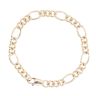 9ct Yellow Gold Figaro Bracelet 8"