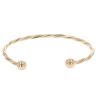 9ct Yellow Gold Twist Torque Bangle