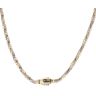 14ct Yellow And White Gold Monaco Spin Plain Lock Twist Chain 22"