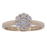 9ct Yellow Gold 0.50ct Brilliant Cut Diamond Cluster Ring