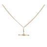 9ct Yellow Gold Cubic Zirconia Double Curb Chain 20"